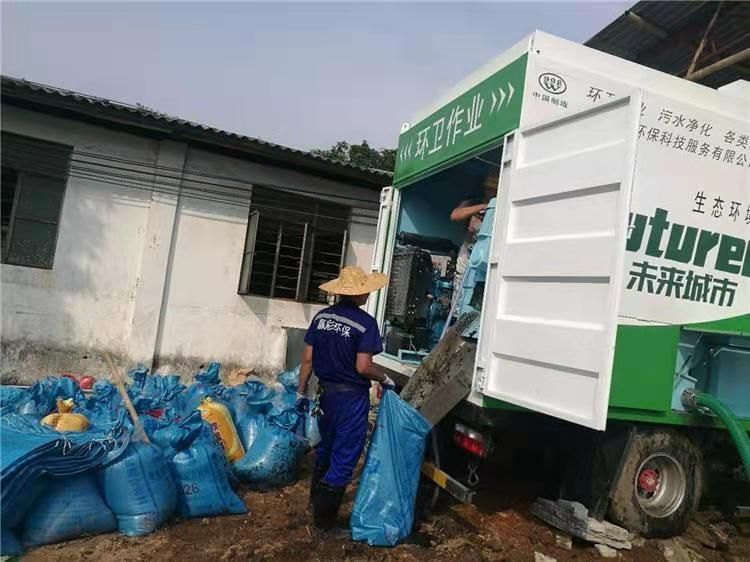 峡江工业污泥压干处理